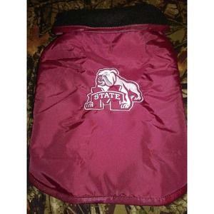Waterproof Dog Jckt MS State Bulldogs